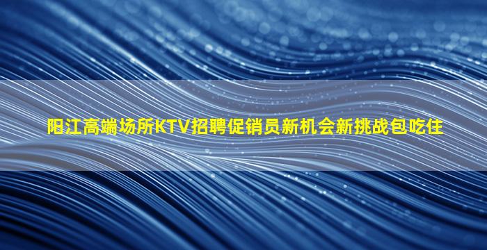 阳江高端场所KTV招聘促销员新机会新挑战包吃住